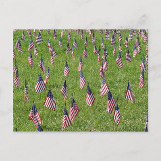 postal de banderas de Estados Unidos