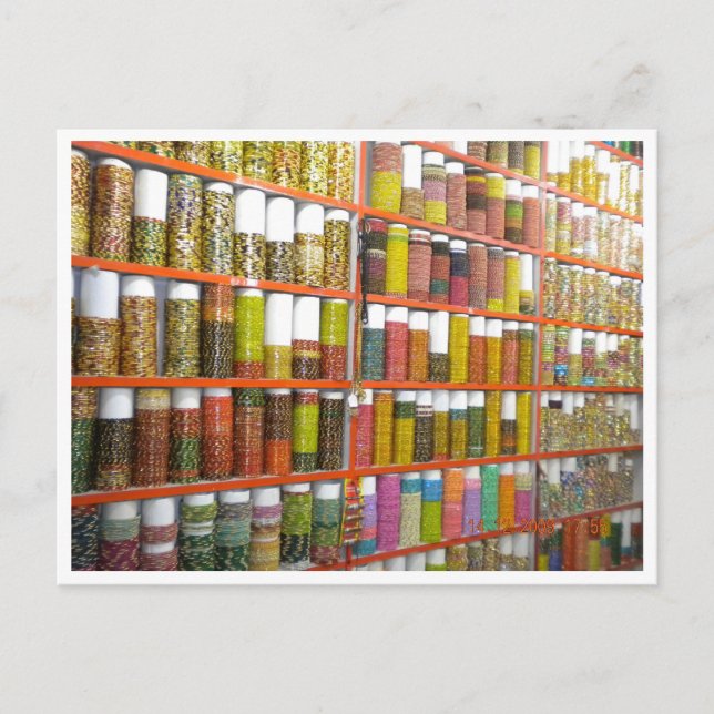 postal de Bangles de la India (Anverso)