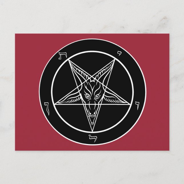 Postal de Baphomet (Anverso)