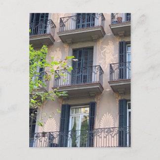 Postal de Barcelona Balcones