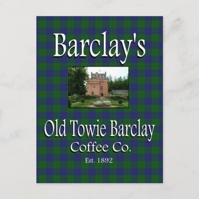 Postal de Barclay's Old Towie Barclay Coffee Co