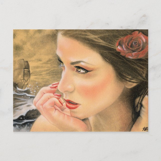 Postal de barco de Sirena (Anverso)