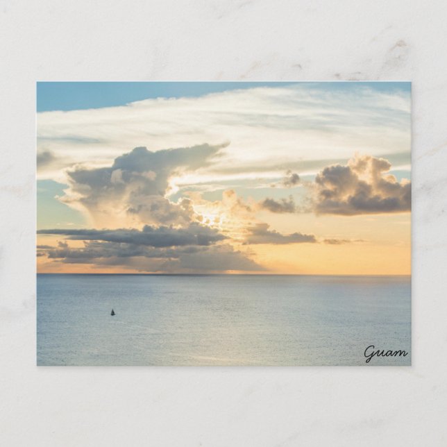 Postal de barco de vela (Anverso)