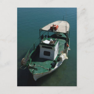 Postal de barco mediterráneo