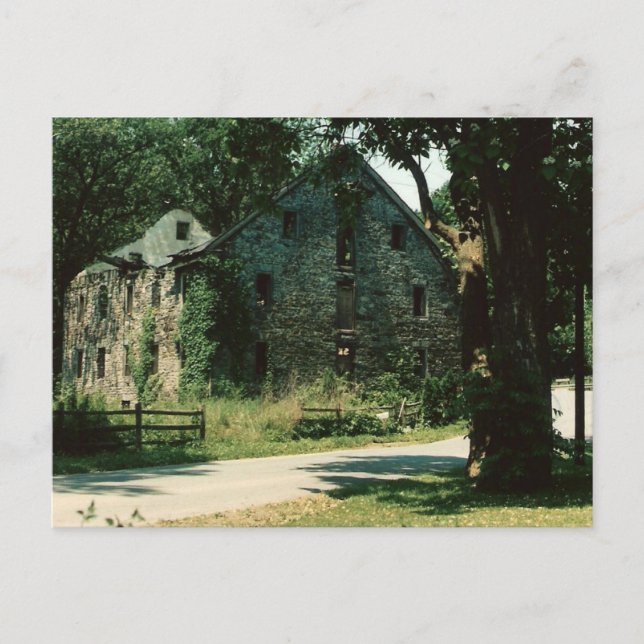 Postal de barn ruin (Anverso)