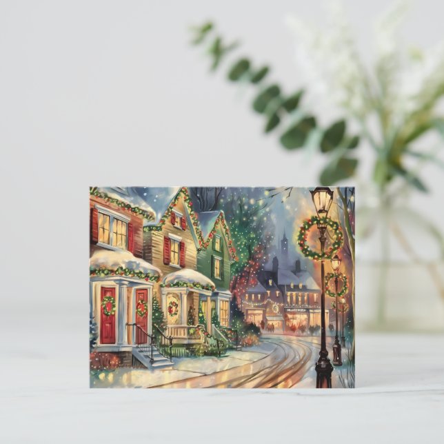Postal de barrio de navidades (Anverso de pie)