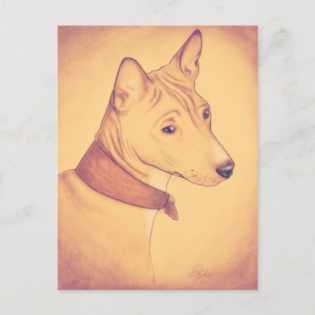 postal de Basenji (Anverso)