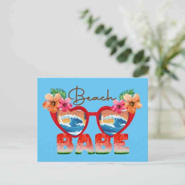 Postal de Beach Babe (Anverso de pie)