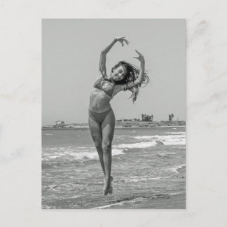 postal de Beach Dancer B&W
