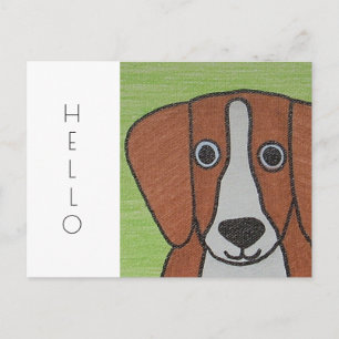 Postal de Beagle Cute