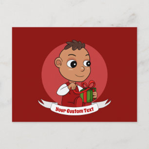 Postal de bebé personalizado de Navidades hábiles