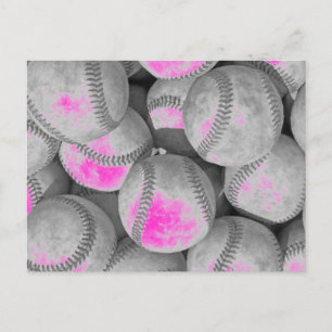 Postal de béisbol de arte pop