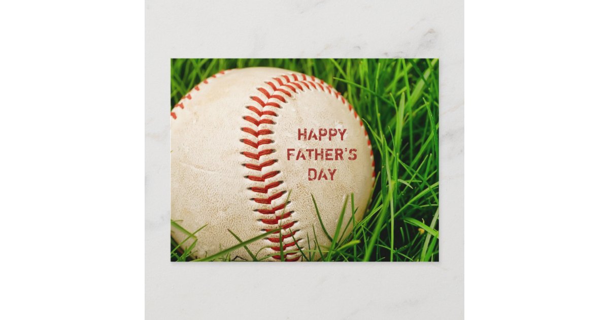 Postal de béisbol del Día del Padre Feliz | Zazzle.es
