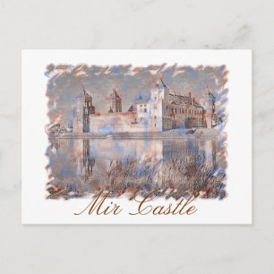 Postal de Belarús Arquitectura del Castillo de Mir