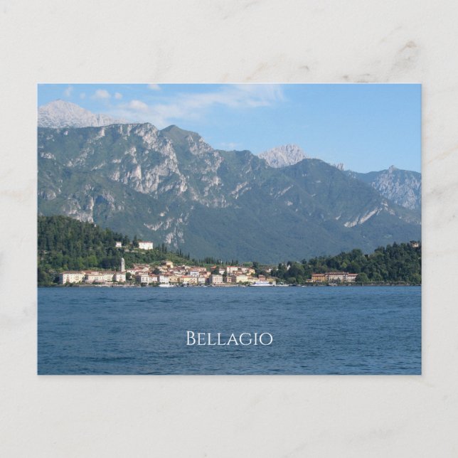Postal de Bellagio Como Italia (Anverso)