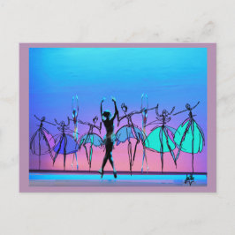 Postal de belleza ballet