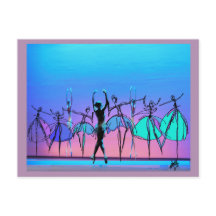Postal de belleza ballet