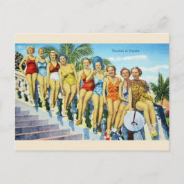 Postal de belleza de traje de baño de Florida vint