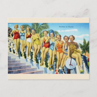 Postal de belleza de traje de baño de Florida vint