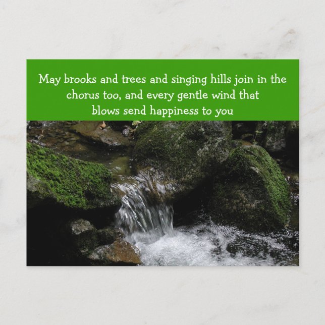 Postal de bendición irlandesa (Anverso)