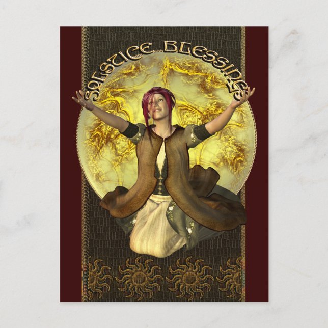 Postal de beneficencia de solsticio (Anverso)