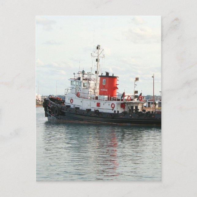 Postal de Bermuda Tug (Anverso)