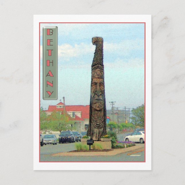Postal de Bethany Totem Pole (Anverso)
