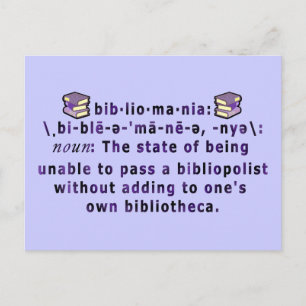 Postal de Bibliomania