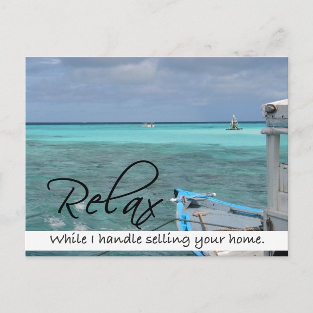 postal de bienes inmuebles RELAX (Anverso)