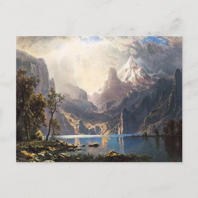 Postal de Bierstadt Lake Tahoe (Anverso)