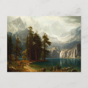 Postal de Bierstadt Sierra Nevadas
