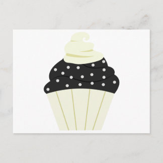 Postal de bizcocho helado de chocolate