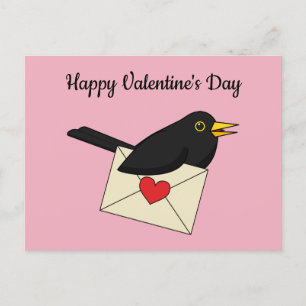 Postal De Blackbird con amor   Añadir el texto