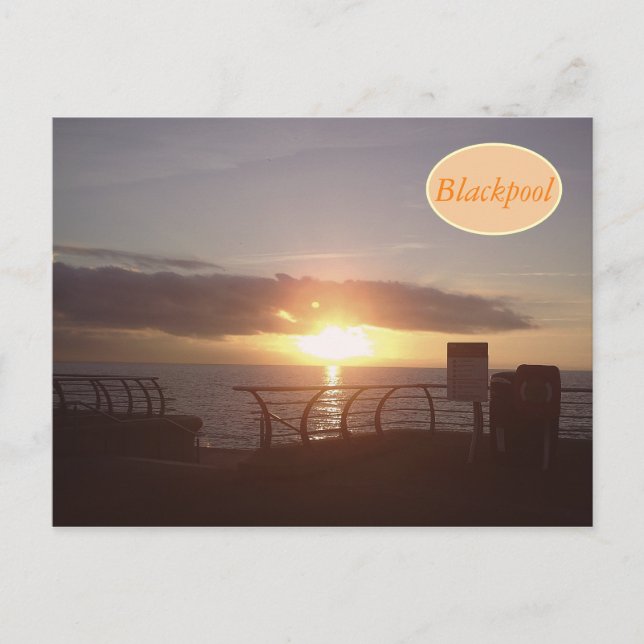 Postal de Blackpool (Anverso)