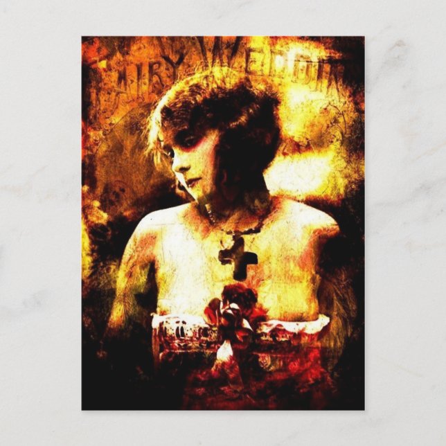 postal de boda de hadas (Anverso)