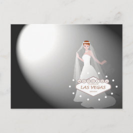 Postal de Boda de Las Vegas "Spotlight on Bride"