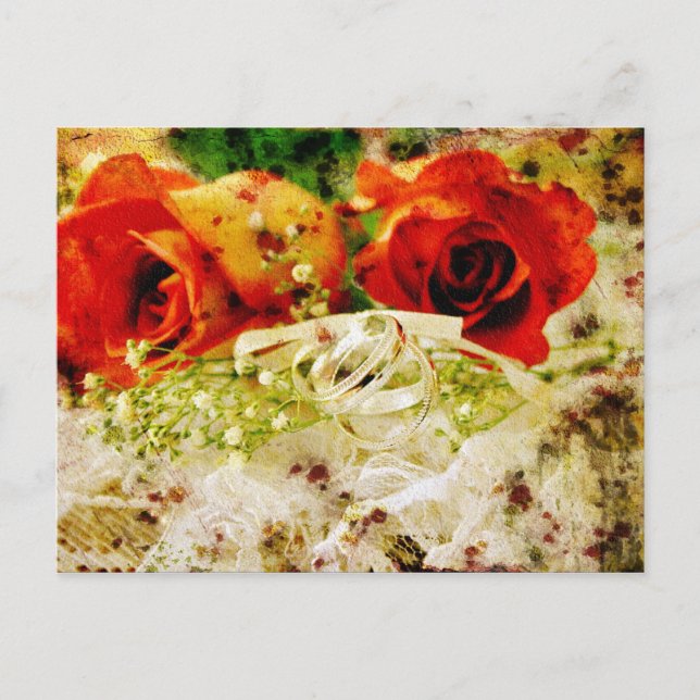 Postal de bodas de época (Anverso)