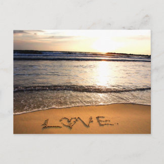 Postal de bodas de playa