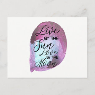 Postal de Boho viva por el amor de The Sun por la