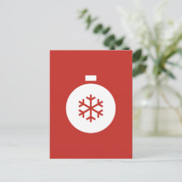 Postal de bolas para navidades