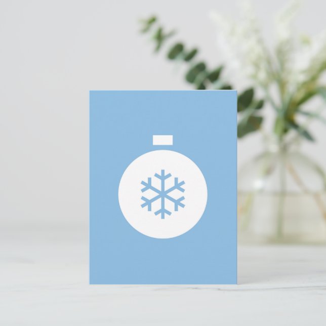 Postal de bolas para Navidades pequeños (Anverso de pie)