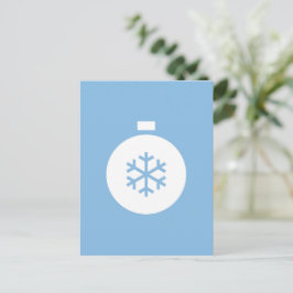 Postal de bolas para Navidades pequeños
