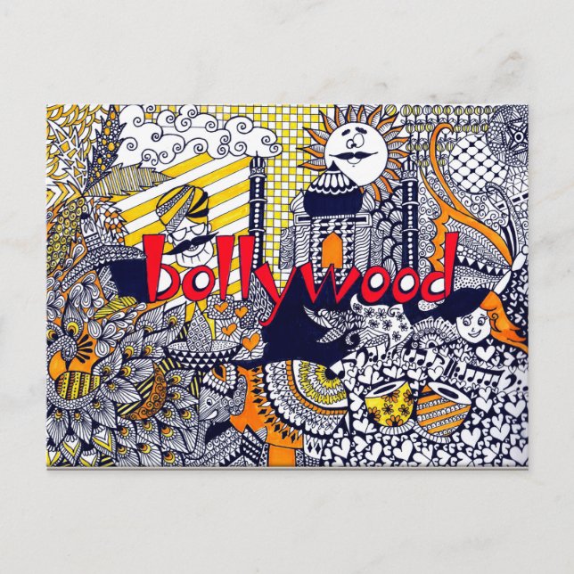 Postal de Bollywood (Anverso)