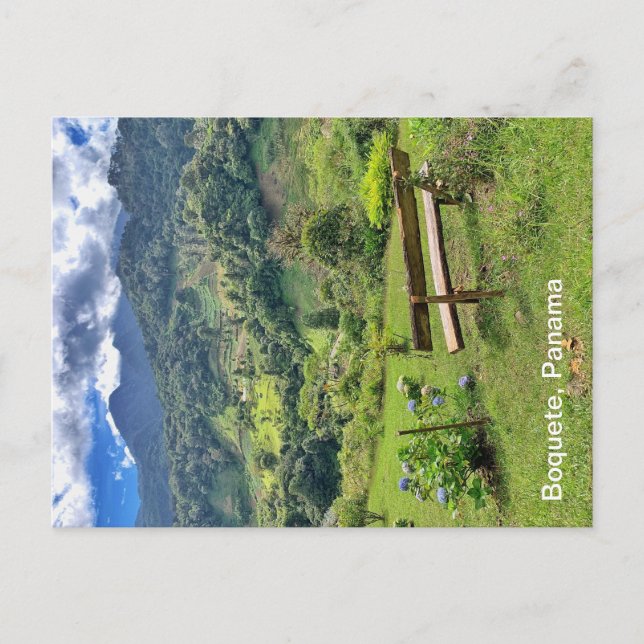 Postal de Boquete, Panamá (Anverso)