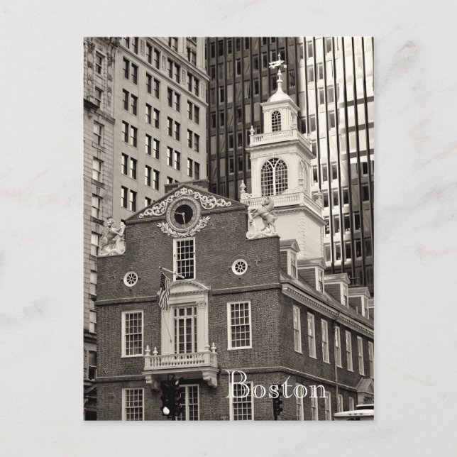 postal de Boston Massachusetts (Anverso)