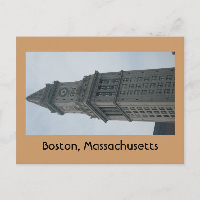 postal de Boston, Massachusetts (Anverso)