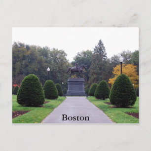 Postal de Boston Public Gardens