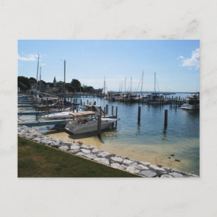 Postal de botes de Mackinac