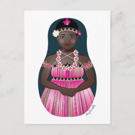 Postal de Bougainvillean Matryoshka