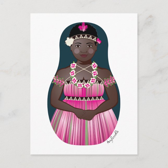 Postal de Bougainvillean Matryoshka (Anverso)